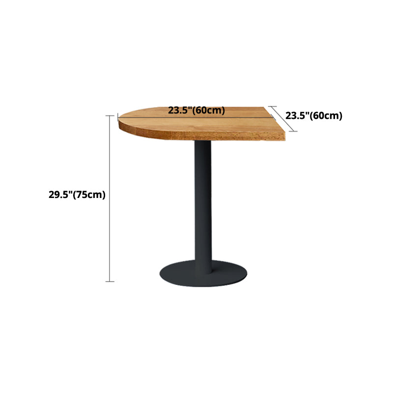 Pedestal Base Dining Site Table Industrial Style Dining Room Collection for Home Clearhalo ' dining_table' 'Dining Tables & Seating' 'Dining Tables' 'furn' 'furn_dining_table' 'Furniture' 'furniture_dining_table' 'Kitchen & Dining Furniture' 'kitchen&dining_furn' 'kitchen' 'kitchen_dining_table' 4369281