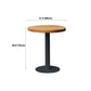 Pedestal Base Dining Site Table Industrial Style Dining Room Collection for Home Clearhalo ' dining_table' 'Dining Tables & Seating' 'Dining Tables' 'furn' 'furn_dining_table' 'Furniture' 'furniture_dining_table' 'Kitchen & Dining Furniture' 'kitchen&dining_furn' 'kitchen' 'kitchen_dining_table' 4369285