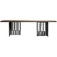 Metal Industrial Rectangle Dining Table Wood Top Indoor Table for Home Natural Without Chairs Clearhalo ' dining_table' 'Dining Tables & Seating' 'Dining Tables' 'furn' 'furn_dining_table' 'Furniture' 'furniture_dining_table' 'Kitchen & Dining Furniture' 'kitchen&dining_furn' 'kitchen' 'kitchen_dining_table' 4369292