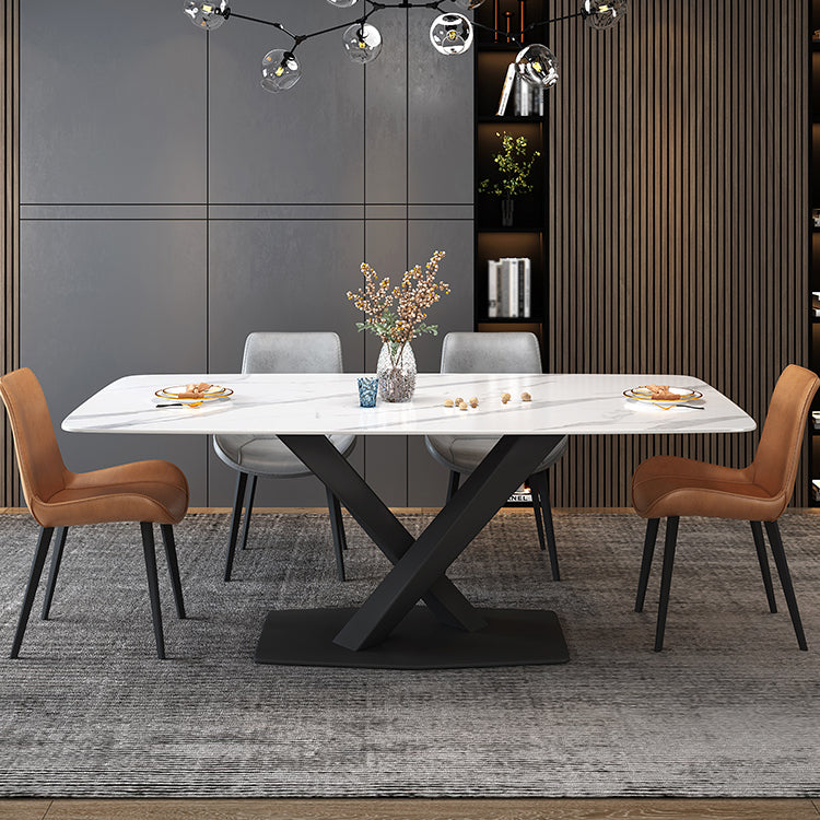 Contemporary Leather Restaurant Side Chair Solid Back Dining Chair Clearhalo ' kitchen&dining_furn' 'Dining Chairs' 'Dining Tables & Seating' 'dining_chair' 'furn' 'furn_dining_chair' 'Furniture' 'furniture_dining_chair' 'Kitchen & Dining Furniture' 'kitchen' 4369314