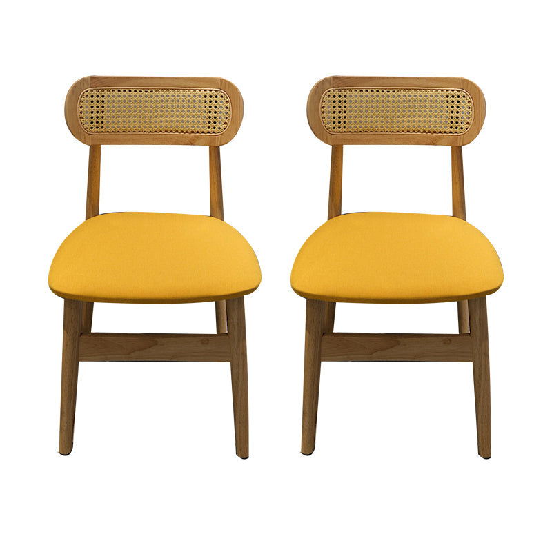 Modern Style Open Back Dining Side Chair Wood Side Dining Chairs for Home Use Beige 2 Piece Set Clearhalo ' kitchen&dining_furn' 'Dining Chairs' 'Dining Tables & Seating' 'dining_chair' 'furn' 'furn_dining_chair' 'Furniture' 'furniture_dining_chair' 'Kitchen & Dining Furniture' 'kitchen' 4369328