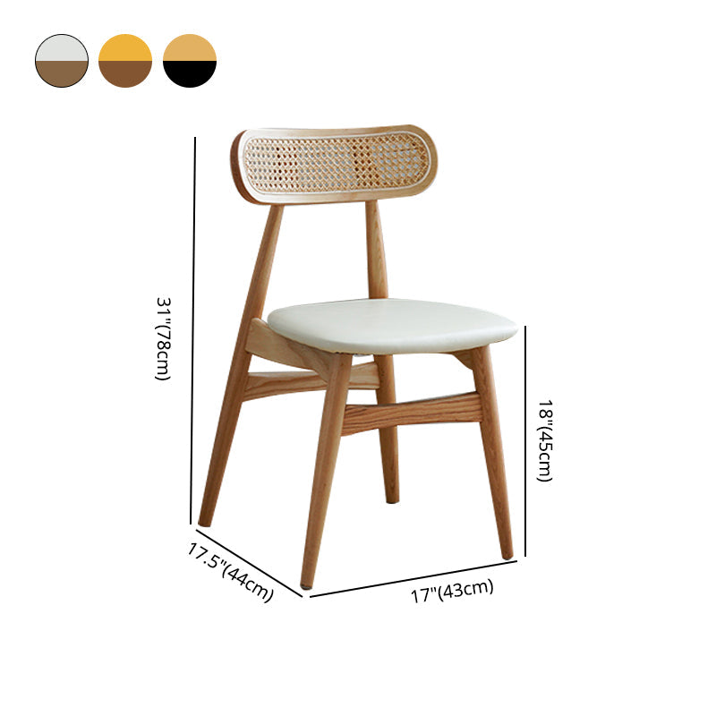 Modern Style Open Back Dining Side Chair Wood Side Dining Chairs for Home Use Clearhalo ' kitchen&dining_furn' 'Dining Chairs' 'Dining Tables & Seating' 'dining_chair' 'furn' 'furn_dining_chair' 'Furniture' 'furniture_dining_chair' 'Kitchen & Dining Furniture' 'kitchen' 4369334