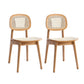 Modern Style Open Back Dining Side Chair Armless Cane Back Dining Chairs Wood 2 Piece Set Clearhalo ' kitchen&dining_furn' 'Dining Chairs' 'Dining Tables & Seating' 'dining_chair' 'furn' 'furn_dining_chair' 'Furniture' 'furniture_dining_chair' 'Kitchen & Dining Furniture' 'kitchen' 4369354