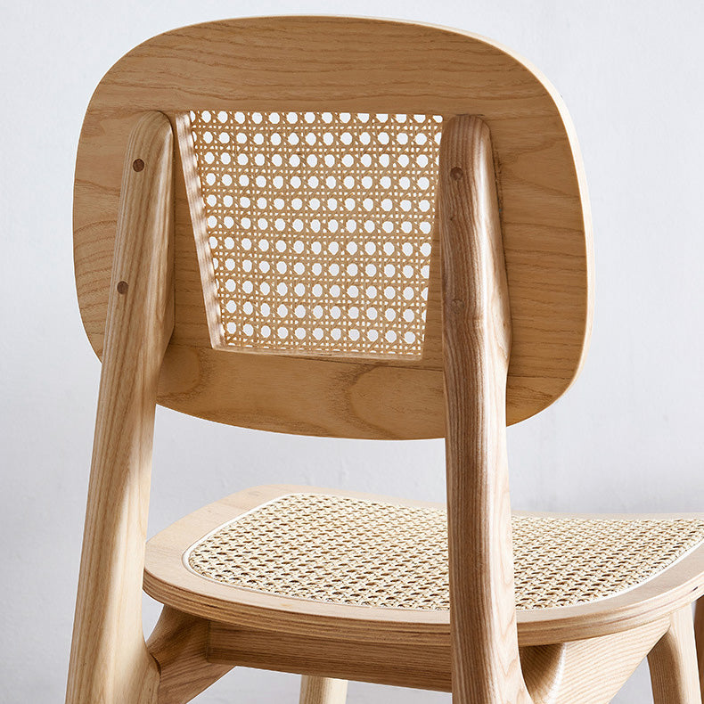 Modern Style Open Back Dining Side Chair Armless Cane Back Dining Chairs Clearhalo ' kitchen&dining_furn' 'Dining Chairs' 'Dining Tables & Seating' 'dining_chair' 'furn' 'furn_dining_chair' 'Furniture' 'furniture_dining_chair' 'Kitchen & Dining Furniture' 'kitchen' 4369367