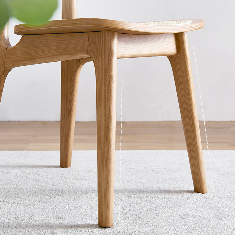 Modern Style Open Back Dining Side Chair Armless Cane Back Dining Chairs Clearhalo ' kitchen&dining_furn' 'Dining Chairs' 'Dining Tables & Seating' 'dining_chair' 'furn' 'furn_dining_chair' 'Furniture' 'furniture_dining_chair' 'Kitchen & Dining Furniture' 'kitchen' 4369369