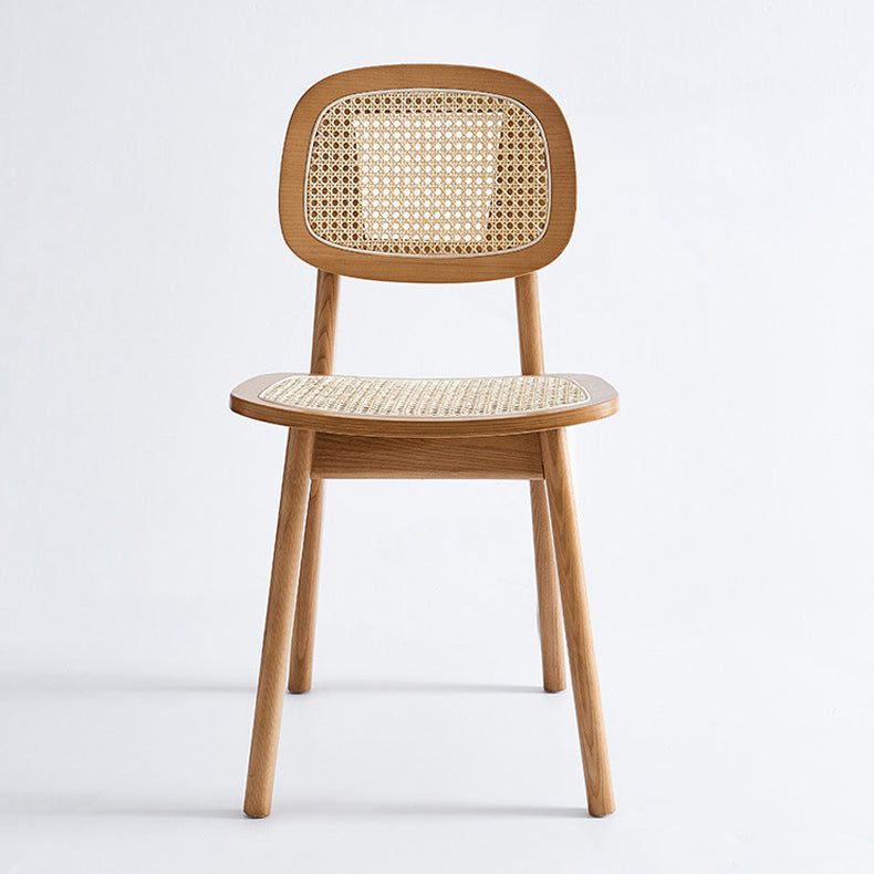 Modern Style Open Back Dining Side Chair Armless Cane Back Dining Chairs Clearhalo ' kitchen&dining_furn' 'Dining Chairs' 'Dining Tables & Seating' 'dining_chair' 'furn' 'furn_dining_chair' 'Furniture' 'furniture_dining_chair' 'Kitchen & Dining Furniture' 'kitchen' 4369370