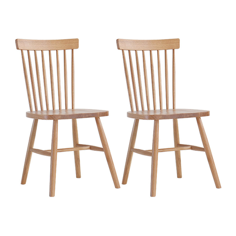 Contemporary Windsor Back Armless Side Chairs Wood Side Dining Chairs for Home Wood 2 Piece Set Clearhalo ' kitchen&dining_furn' 'Dining Chairs' 'Dining Tables & Seating' 'dining_chair' 'furn' 'furn_dining_chair' 'Furniture' 'furniture_dining_chair' 'Kitchen & Dining Furniture' 'kitchen' 4369373