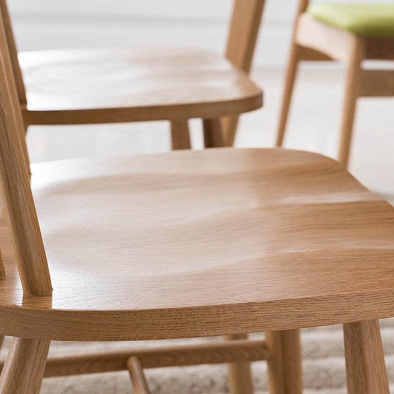 Contemporary Windsor Back Armless Side Chairs Wood Side Dining Chairs for Home Clearhalo ' kitchen&dining_furn' 'Dining Chairs' 'Dining Tables & Seating' 'dining_chair' 'furn' 'furn_dining_chair' 'Furniture' 'furniture_dining_chair' 'Kitchen & Dining Furniture' 'kitchen' 4369381