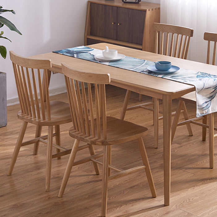 Contemporary Windsor Back Armless Side Chairs Wood Side Dining Chairs for Home Clearhalo ' kitchen&dining_furn' 'Dining Chairs' 'Dining Tables & Seating' 'dining_chair' 'furn' 'furn_dining_chair' 'Furniture' 'furniture_dining_chair' 'Kitchen & Dining Furniture' 'kitchen' 4369384