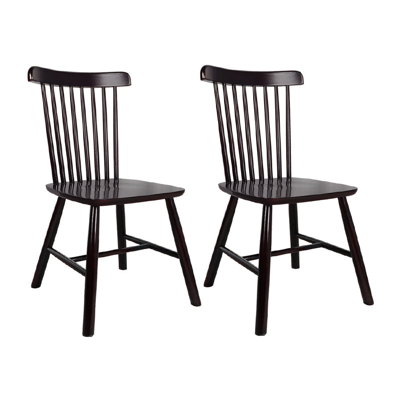 Wood Contemporary Side Chairs Windsor Back Dining Chairs for Home Black 2 Piece Set Clearhalo ' kitchen&dining_furn' 'Dining Chairs' 'Dining Tables & Seating' 'dining_chair' 'furn' 'furn_dining_chair' 'Furniture' 'furniture_dining_chair' 'Kitchen & Dining Furniture' 'kitchen' 4369388