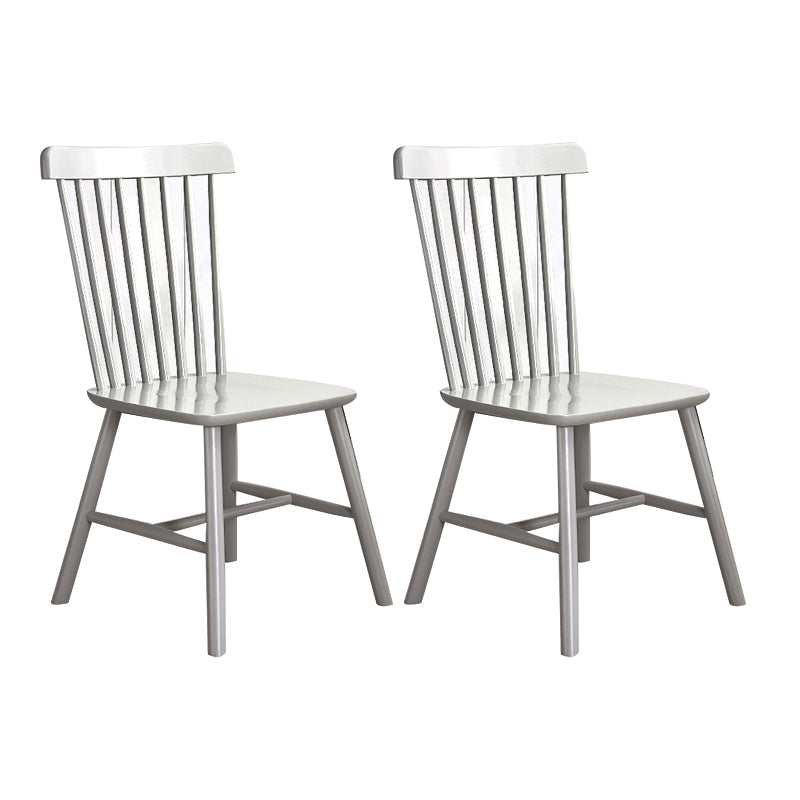Wood Contemporary Side Chairs Windsor Back Dining Chairs for Home Grey 2 Piece Set Clearhalo ' kitchen&dining_furn' 'Dining Chairs' 'Dining Tables & Seating' 'dining_chair' 'furn' 'furn_dining_chair' 'Furniture' 'furniture_dining_chair' 'Kitchen & Dining Furniture' 'kitchen' 4369389