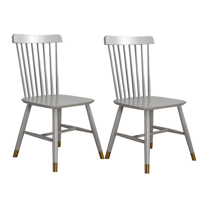 Wood Contemporary Side Chairs Windsor Back Dining Chairs for Home Gray-White 2 Piece Set Clearhalo ' kitchen&dining_furn' 'Dining Chairs' 'Dining Tables & Seating' 'dining_chair' 'furn' 'furn_dining_chair' 'Furniture' 'furniture_dining_chair' 'Kitchen & Dining Furniture' 'kitchen' 4369400