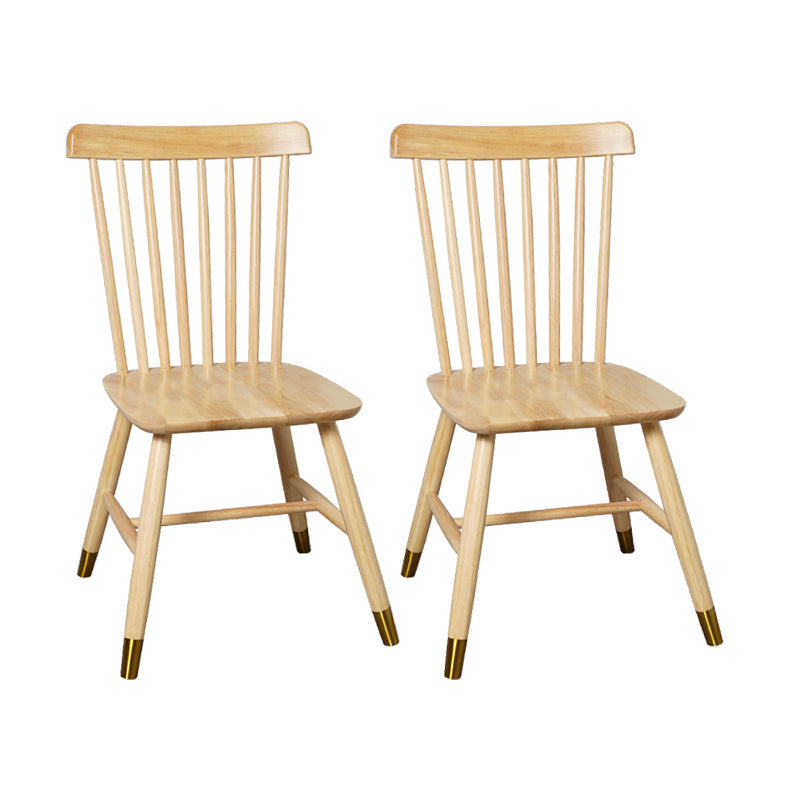 Wood Contemporary Side Chairs Windsor Back Dining Chairs for Home Natural Wood Antique Bronze 2 Piece Set Clearhalo ' kitchen&dining_furn' 'Dining Chairs' 'Dining Tables & Seating' 'dining_chair' 'furn' 'furn_dining_chair' 'Furniture' 'furniture_dining_chair' 'Kitchen & Dining Furniture' 'kitchen' 4369404