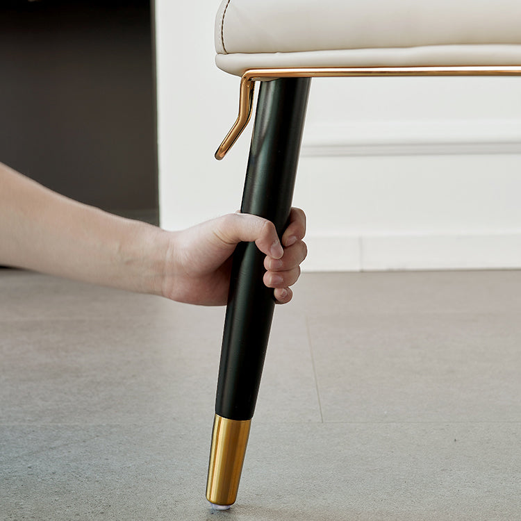 Scandinavian Style Leather Dining Chairs Armless Solid Back Chair for Kitchen Clearhalo ' kitchen&dining_furn' 'Dining Chairs' 'Dining Tables & Seating' 'dining_chair' 'furn' 'furn_dining_chair' 'Furniture' 'furniture_dining_chair' 'Kitchen & Dining Furniture' 'kitchen' 4369416