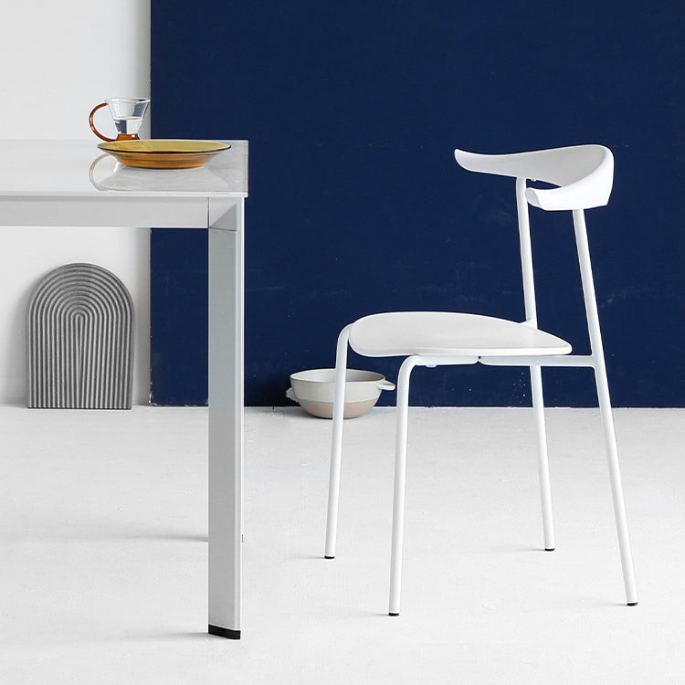 Open Back Armless Dining Chairs Industrial Side Chairs with Metal Legs Clearhalo ' kitchen&dining_furn' 'Dining Chairs' 'Dining Tables & Seating' 'dining_chair' 'furn' 'furn_dining_chair' 'Furniture' 'furniture_dining_chair' 'Kitchen & Dining Furniture' 'kitchen' 4369420