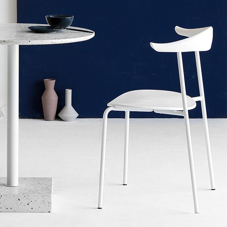 Open Back Armless Dining Chairs Industrial Side Chairs with Metal Legs Clearhalo ' kitchen&dining_furn' 'Dining Chairs' 'Dining Tables & Seating' 'dining_chair' 'furn' 'furn_dining_chair' 'Furniture' 'furniture_dining_chair' 'Kitchen & Dining Furniture' 'kitchen' 4369423