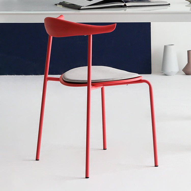 Open Back Armless Dining Chairs Industrial Side Chairs with Metal Legs Clearhalo ' kitchen&dining_furn' 'Dining Chairs' 'Dining Tables & Seating' 'dining_chair' 'furn' 'furn_dining_chair' 'Furniture' 'furniture_dining_chair' 'Kitchen & Dining Furniture' 'kitchen' 4369425