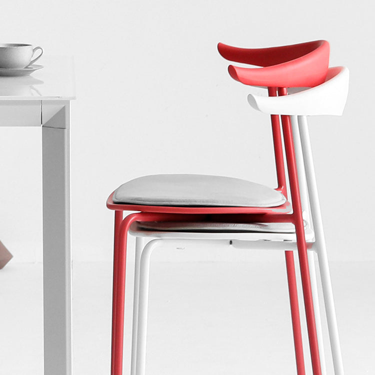 Open Back Armless Dining Chairs Industrial Side Chairs with Metal Legs Clearhalo ' kitchen&dining_furn' 'Dining Chairs' 'Dining Tables & Seating' 'dining_chair' 'furn' 'furn_dining_chair' 'Furniture' 'furniture_dining_chair' 'Kitchen & Dining Furniture' 'kitchen' 4369432