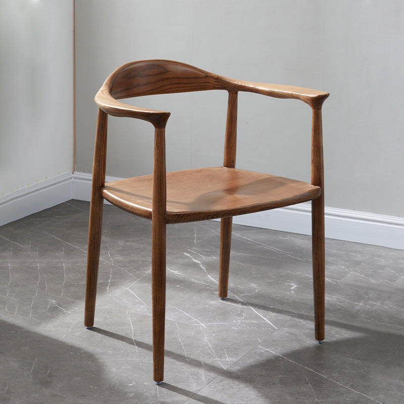 Traditional Ash Arm Dining Chairs Solid Wood Open Back Home Armchairs Clearhalo ' kitchen&dining_furn' 'Dining Chairs' 'Dining Tables & Seating' 'dining_chair' 'furn' 'furn_dining_chair' 'Furniture' 'furniture_dining_chair' 'Kitchen & Dining Furniture' 'kitchen' 4369443