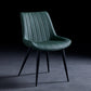 Contemporary Dining Chairs Armless Kitchen Side Chairs with Metal Legs Green 1 Piece Black Clearhalo ' kitchen&dining_furn' 'Dining Chairs' 'Dining Tables & Seating' 'dining_chair' 'furn' 'furn_dining_chair' 'Furniture' 'furniture_dining_chair' 'Kitchen & Dining Furniture' 'kitchen' 4369483