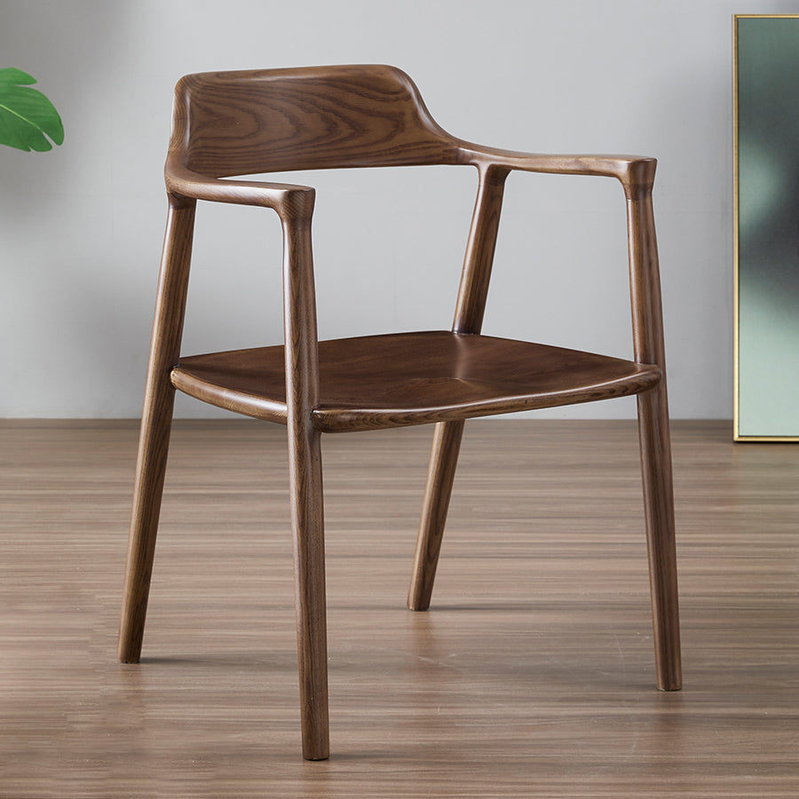 Traditional Arm Dining Chairs Open Back Solid Wood Home Armchairs Clearhalo ' kitchen&dining_furn' 'Dining Chairs' 'Dining Tables & Seating' 'dining_chair' 'furn' 'furn_dining_chair' 'Furniture' 'furniture_dining_chair' 'Kitchen & Dining Furniture' 'kitchen' 4369526