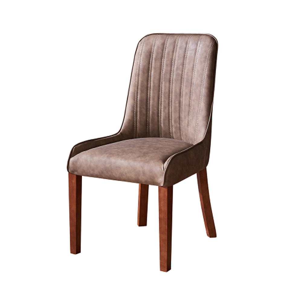 Minimalist Leather Dining Chairs Upholstered Armless Solid Back Chairs Clearhalo ' kitchen&dining_furn' 'Dining Chairs' 'Dining Tables & Seating' 'dining_chair' 'furn' 'furn_dining_chair' 'Furniture' 'furniture_dining_chair' 'Kitchen & Dining Furniture' 'kitchen' 4369562