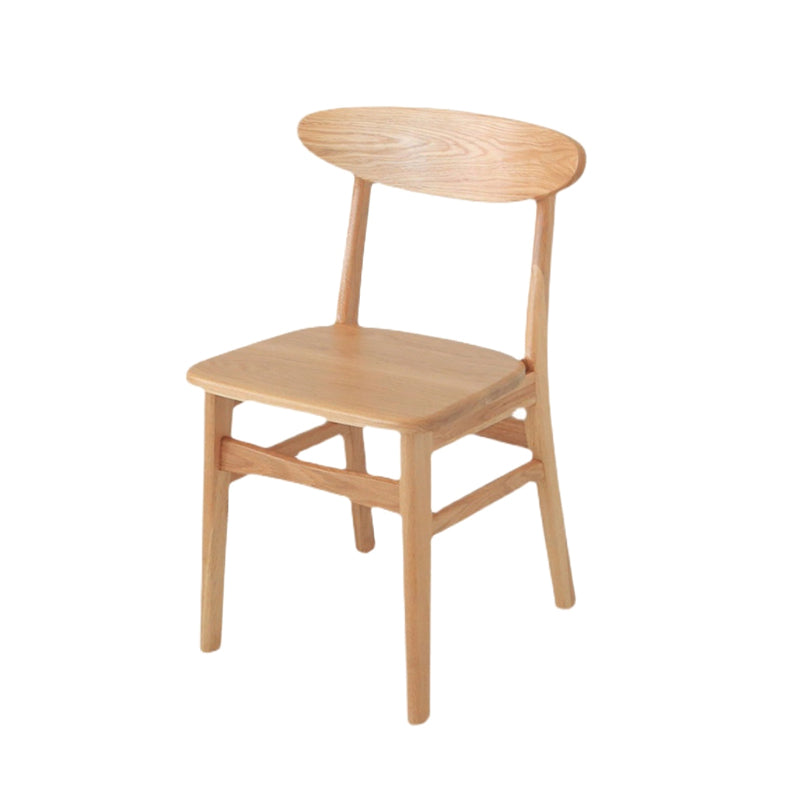 Minimalist Open Back Dining Side Chair Wooden Legs Armless Side Chairs for Kitchen Natural 1 Piece Clearhalo ' kitchen&dining_furn' 'Dining Chairs' 'Dining Tables & Seating' 'dining_chair' 'furn' 'furn_dining_chair' 'Furniture' 'furniture_dining_chair' 'Kitchen & Dining Furniture' 'kitchen' 4369569