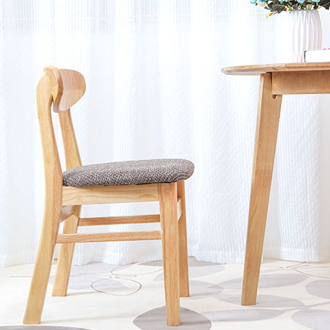 Minimalist Open Back Dining Side Chair Wooden Legs Armless Side Chairs for Kitchen Clearhalo ' kitchen&dining_furn' 'Dining Chairs' 'Dining Tables & Seating' 'dining_chair' 'furn' 'furn_dining_chair' 'Furniture' 'furniture_dining_chair' 'Kitchen & Dining Furniture' 'kitchen' 4369571