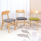Minimalist Open Back Dining Side Chair Wooden Legs Armless Side Chairs for Kitchen Clearhalo ' kitchen&dining_furn' 'Dining Chairs' 'Dining Tables & Seating' 'dining_chair' 'furn' 'furn_dining_chair' 'Furniture' 'furniture_dining_chair' 'Kitchen & Dining Furniture' 'kitchen' 4369573