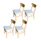 Minimalist Open Back Dining Side Chair Wooden Legs Armless Side Chairs for Kitchen Light Gray 4 Piece Set Clearhalo ' kitchen&dining_furn' 'Dining Chairs' 'Dining Tables & Seating' 'dining_chair' 'furn' 'furn_dining_chair' 'Furniture' 'furniture_dining_chair' 'Kitchen & Dining Furniture' 'kitchen' 4369584