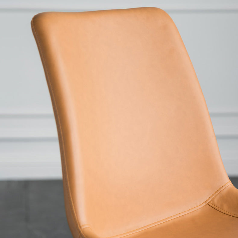 Contemporary Style Dining Chairs Armless Kitchen Side Chairs with Metal Legs Clearhalo ' kitchen&dining_furn' 'Dining Chairs' 'Dining Tables & Seating' 'dining_chair' 'furn' 'furn_dining_chair' 'Furniture' 'furniture_dining_chair' 'Kitchen & Dining Furniture' 'kitchen' 4369631