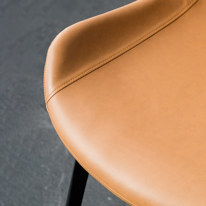 Contemporary Style Dining Chairs Armless Kitchen Side Chairs with Metal Legs Clearhalo ' kitchen&dining_furn' 'Dining Chairs' 'Dining Tables & Seating' 'dining_chair' 'furn' 'furn_dining_chair' 'Furniture' 'furniture_dining_chair' 'Kitchen & Dining Furniture' 'kitchen' 4369632