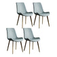 Contemporary Style Dining Chairs Armless Kitchen Side Chairs with Metal Legs Sky Blue 4 Piece Set Clearhalo ' kitchen&dining_furn' 'Dining Chairs' 'Dining Tables & Seating' 'dining_chair' 'furn' 'furn_dining_chair' 'Furniture' 'furniture_dining_chair' 'Kitchen & Dining Furniture' 'kitchen' 4369659