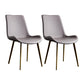 Contemporary Style Dining Chairs Armless Kitchen Side Chairs with Metal Legs Orchid 2 Piece Set Clearhalo ' kitchen&dining_furn' 'Dining Chairs' 'Dining Tables & Seating' 'dining_chair' 'furn' 'furn_dining_chair' 'Furniture' 'furniture_dining_chair' 'Kitchen & Dining Furniture' 'kitchen' 4369697