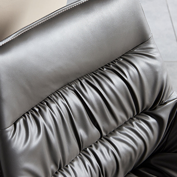 Contemporary Leather Dining Side Chairs Arm Solid Back Chair for Home Use Clearhalo ' kitchen&dining_furn' 'Dining Chairs' 'Dining Tables & Seating' 'dining_chair' 'furn' 'furn_dining_chair' 'Furniture' 'furniture_dining_chair' 'Kitchen & Dining Furniture' 'kitchen' 4369730