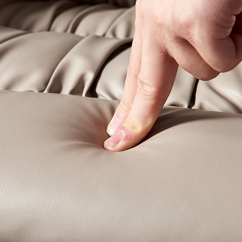 Contemporary Leather Dining Side Chairs Arm Solid Back Chair for Home Use Clearhalo ' kitchen&dining_furn' 'Dining Chairs' 'Dining Tables & Seating' 'dining_chair' 'furn' 'furn_dining_chair' 'Furniture' 'furniture_dining_chair' 'Kitchen & Dining Furniture' 'kitchen' 4369732