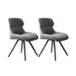 Contemporary Style Arm Leather Dining Chairs Wingback Chair for Kitchen Dark Gray 2 Piece Set Clearhalo ' kitchen&dining_furn' 'Dining Chairs' 'Dining Tables & Seating' 'dining_chair' 'furn' 'furn_dining_chair' 'Furniture' 'furniture_dining_chair' 'Kitchen & Dining Furniture' 'kitchen' 4369738