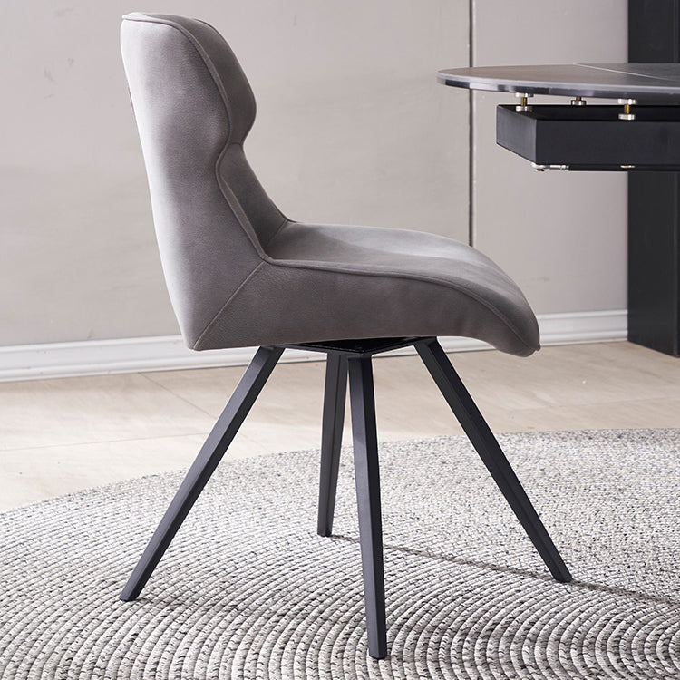 Contemporary Style Arm Leather Dining Chairs Wingback Chair for Kitchen Clearhalo ' kitchen&dining_furn' 'Dining Chairs' 'Dining Tables & Seating' 'dining_chair' 'furn' 'furn_dining_chair' 'Furniture' 'furniture_dining_chair' 'Kitchen & Dining Furniture' 'kitchen' 4369739