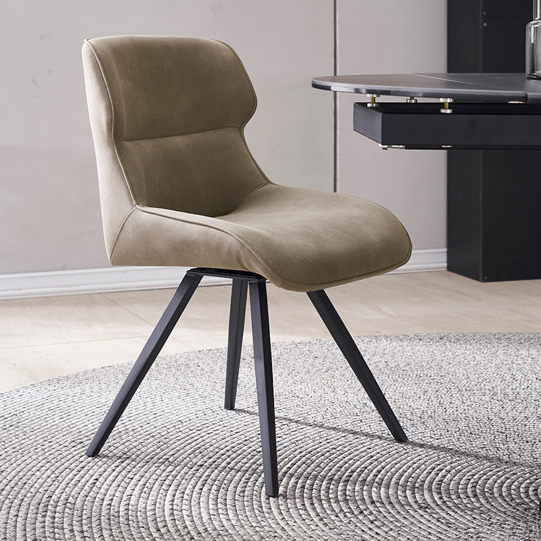 Contemporary Style Arm Leather Dining Chairs Wingback Chair for Kitchen Clearhalo ' kitchen&dining_furn' 'Dining Chairs' 'Dining Tables & Seating' 'dining_chair' 'furn' 'furn_dining_chair' 'Furniture' 'furniture_dining_chair' 'Kitchen & Dining Furniture' 'kitchen' 4369743