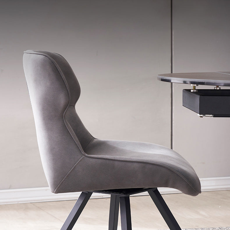 Contemporary Style Arm Leather Dining Chairs Wingback Chair for Kitchen Clearhalo ' kitchen&dining_furn' 'Dining Chairs' 'Dining Tables & Seating' 'dining_chair' 'furn' 'furn_dining_chair' 'Furniture' 'furniture_dining_chair' 'Kitchen & Dining Furniture' 'kitchen' 4369746