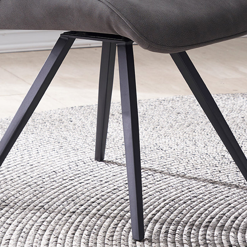 Contemporary Style Arm Leather Dining Chairs Wingback Chair for Kitchen Clearhalo ' kitchen&dining_furn' 'Dining Chairs' 'Dining Tables & Seating' 'dining_chair' 'furn' 'furn_dining_chair' 'Furniture' 'furniture_dining_chair' 'Kitchen & Dining Furniture' 'kitchen' 4369748