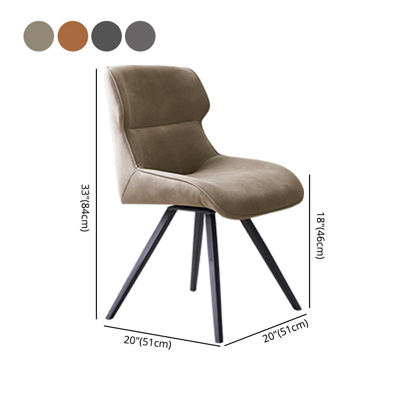 Contemporary Style Arm Leather Dining Chairs Wingback Chair for Kitchen Clearhalo ' kitchen&dining_furn' 'Dining Chairs' 'Dining Tables & Seating' 'dining_chair' 'furn' 'furn_dining_chair' 'Furniture' 'furniture_dining_chair' 'Kitchen & Dining Furniture' 'kitchen' 4369750