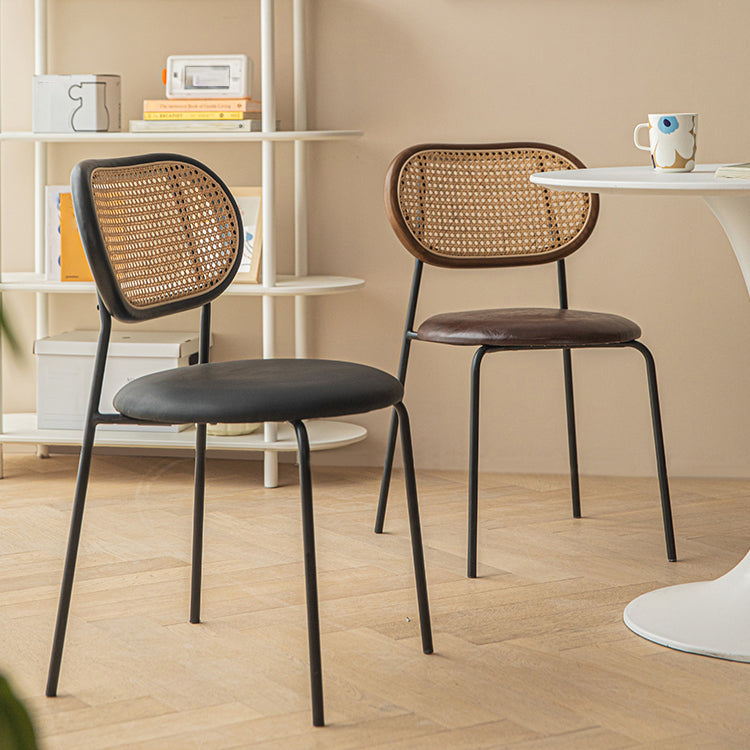 Modern Style Dining Chairs Armless Side Open Back Chair with Metal Legs for Kitchen Clearhalo ' kitchen&dining_furn' 'Dining Chairs' 'Dining Tables & Seating' 'dining_chair' 'furn' 'furn_dining_chair' 'Furniture' 'furniture_dining_chair' 'Kitchen & Dining Furniture' 'kitchen' 4369754