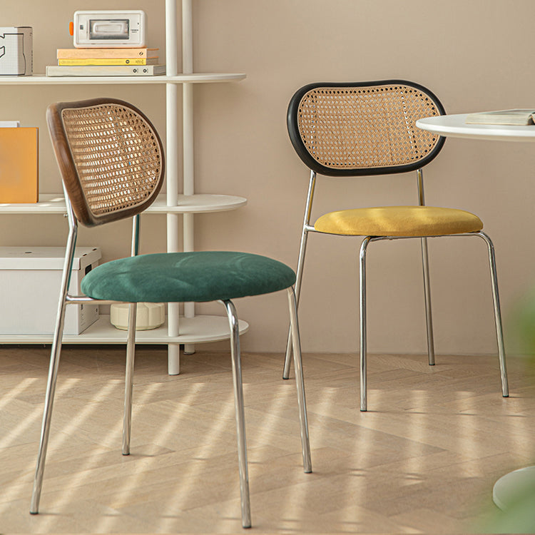 Modern Style Dining Chairs Armless Side Open Back Chair with Metal Legs for Kitchen Clearhalo ' kitchen&dining_furn' 'Dining Chairs' 'Dining Tables & Seating' 'dining_chair' 'furn' 'furn_dining_chair' 'Furniture' 'furniture_dining_chair' 'Kitchen & Dining Furniture' 'kitchen' 4369755