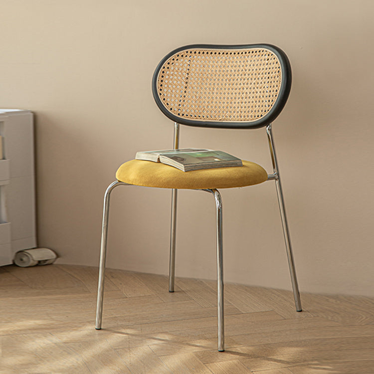 Modern Style Dining Chairs Armless Side Open Back Chair with Metal Legs for Kitchen Clearhalo ' kitchen&dining_furn' 'Dining Chairs' 'Dining Tables & Seating' 'dining_chair' 'furn' 'furn_dining_chair' 'Furniture' 'furniture_dining_chair' 'Kitchen & Dining Furniture' 'kitchen' 4369770