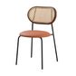Modern Style Dining Chairs Armless Side Open Back Chair with Metal Legs for Kitchen Light Orange 1 Piece Clearhalo ' kitchen&dining_furn' 'Dining Chairs' 'Dining Tables & Seating' 'dining_chair' 'furn' 'furn_dining_chair' 'Furniture' 'furniture_dining_chair' 'Kitchen & Dining Furniture' 'kitchen' 4369783