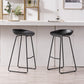 Modern Style Metal Low Back and Strap Pedal Bar Stool 30-inch Coffee Shop Bar Stool Clearhalo 'Bar Furniture' 'Bar Stools' 'bar_stools' 'furn' 'furn_bar_stools' 'furniture_bar_stools' 'Kitchen & Dining Furniture' 'kitchen&dining_furn' 'kitchen' 'kitchen_furn' Furniture' 4371609