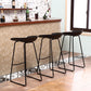 Modern Style Metal Low Back and Strap Pedal Bar Stool 30-inch Coffee Shop Bar Stool Clearhalo 'Bar Furniture' 'Bar Stools' 'bar_stools' 'furn' 'furn_bar_stools' 'furniture_bar_stools' 'Kitchen & Dining Furniture' 'kitchen&dining_furn' 'kitchen' 'kitchen_furn' Furniture' 4371611