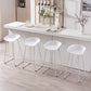 Modern Style Metal Low Back and Strap Pedal Bar Stool 30-inch Coffee Shop Bar Stool Clearhalo 'Bar Furniture' 'Bar Stools' 'bar_stools' 'furn' 'furn_bar_stools' 'furniture_bar_stools' 'Kitchen & Dining Furniture' 'kitchen&dining_furn' 'kitchen' 'kitchen_furn' Furniture' 4371626