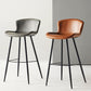 Modern Style Bar Stool Metal Base Barstools with Faux Leather Seat for Kitchen Clearhalo 'Bar Furniture' 'Bar Stools' 'bar_stools' 'furn' 'furn_bar_stools' 'furniture_bar_stools' 'Kitchen & Dining Furniture' 'kitchen&dining_furn' 'kitchen' 'kitchen_furn' Furniture' 4371633